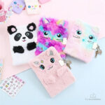 Journal intime en peluche pour écrire des pensées personnelles