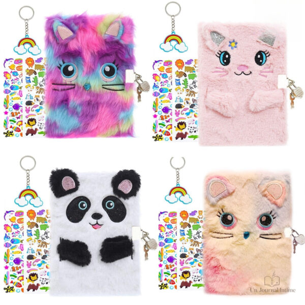 Agenda secret en peluche, parfait pour les jeunes écrivains