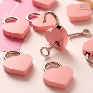 Cadenas pour journal intime rose