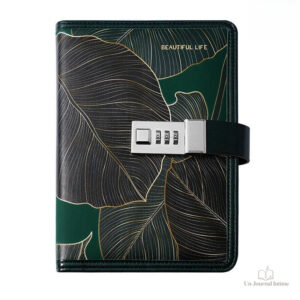 Journal intime avec couverture colorée et design élégant