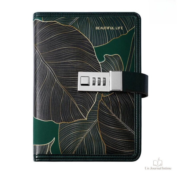 Journal intime avec couverture colorée et design élégant