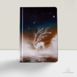 Carnet intime phosphorescent avec motif de cerf