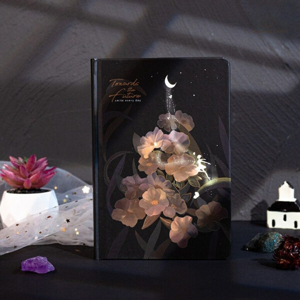 Carnet à secrets avec motif cerf, phosphorescent
