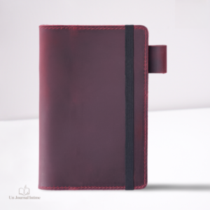 Journal intime en cuir au style rétro