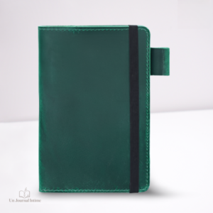 Journal intime élégant en cuir vieilli