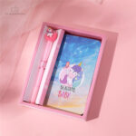 Carnet intime avec illustration de licorne