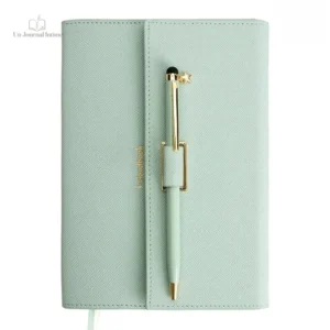 Journal intime vert macaron moderne