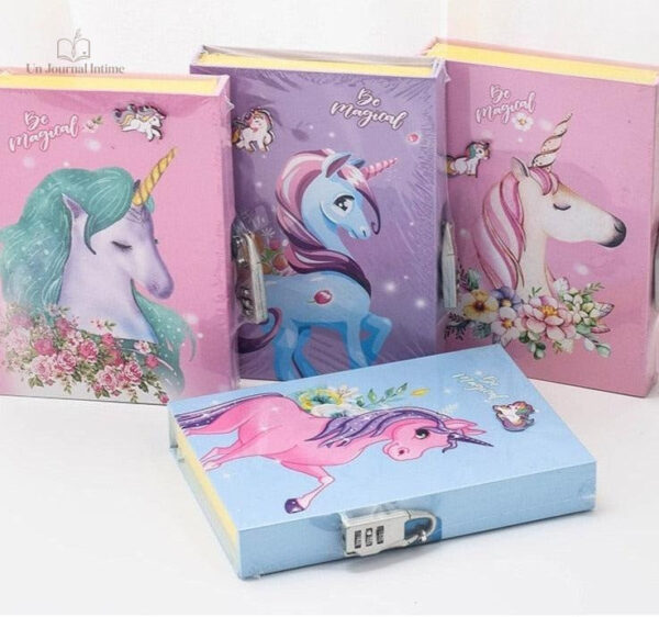 Journal intime compact avec système de verrouillage sécurisé