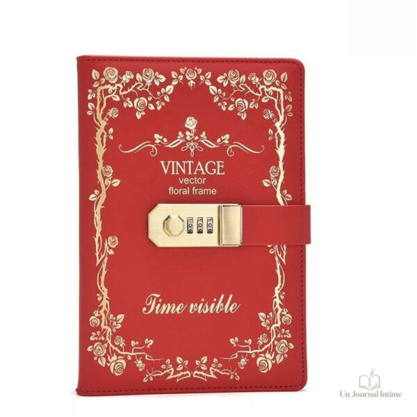 Carnet intime adulte avec système de verrouillage