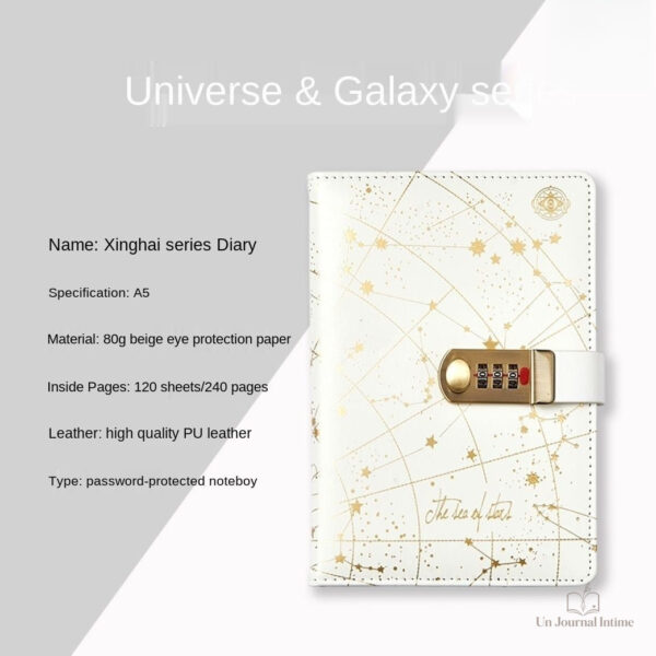 Carnet de notes intime avec protection par code
