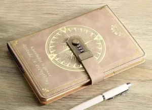 Carnet personnel avec verrou, parfait pour écrire en toute confidentialité