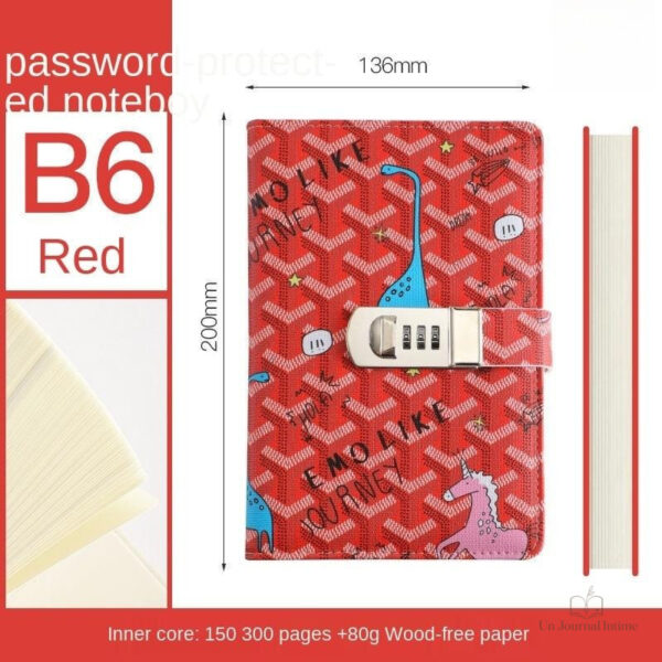 Carnet intime avec sécurité renforcée pour vos idées