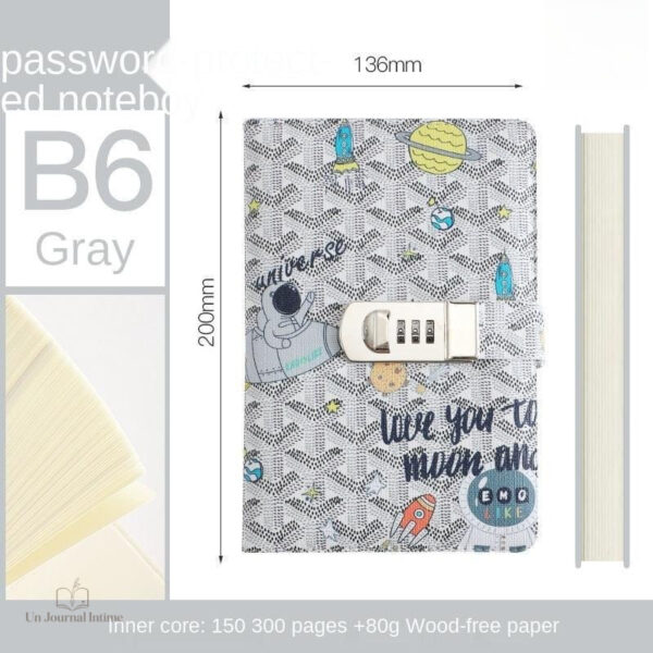 Carnet de notes avec cadenas pour protéger ses écrits