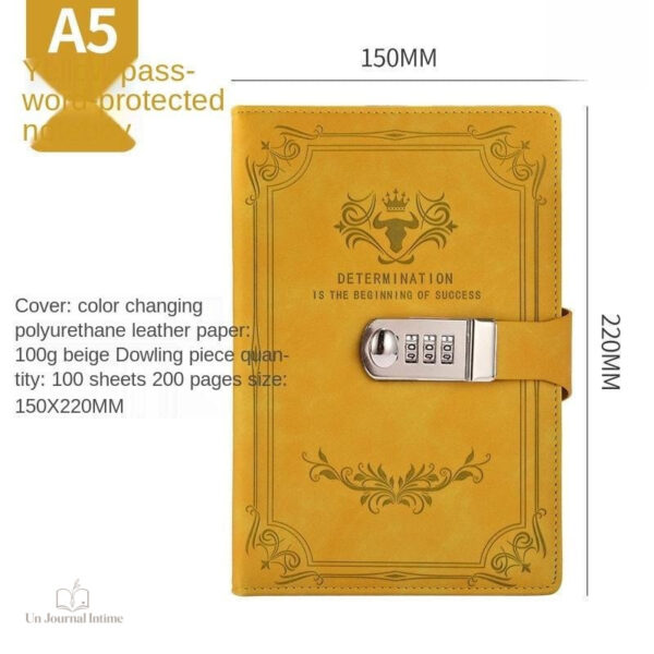 Carnet personnel avec code de sécurité
