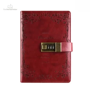 Carnet blanc décoré de fleurs pour écrire ses pensées