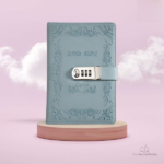 Journal intime bleu élégant et moderne