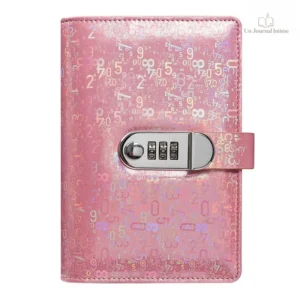 Journal intime avec cadenas à code sécurisé