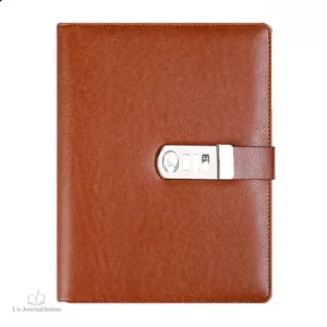 Journal intime réutilisable noir en classeur
