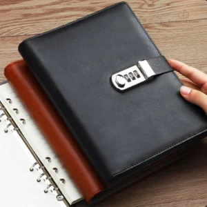 Classeur noir pour journal intime créatif