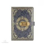 Journal intime vintage gris élégant pour écrire vos pensées