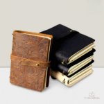 Journal intime en cuir élégant