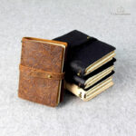 Journal intime cuir, format pratique