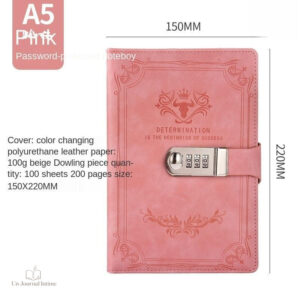 Journal intime cuir au design intemporel
