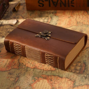 Journal en cuir vieilli pour écrire ses pensées