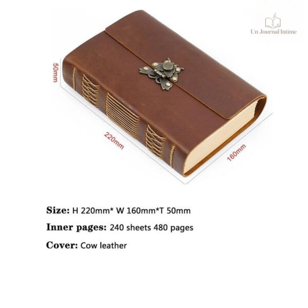 Cuir ancien, journal intime au design élégant