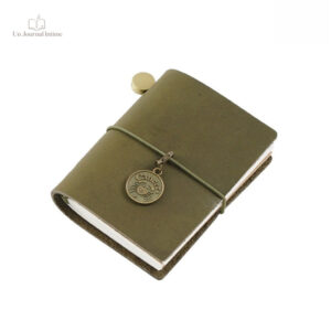 Journal intime compact bleu pour les idées créatives