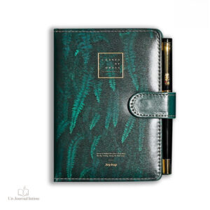 Journal intime au design vert inspirant et créatif