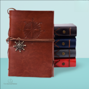 Journal intime en cuir élégant et sophistiqué