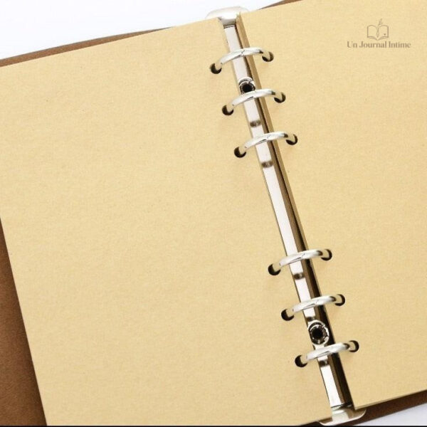 Design sobre pour un journal intime en cuir