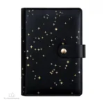 Journal intime doré avec motif étoile et code de sécurité