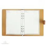 Élégance discrète du journal intime beige