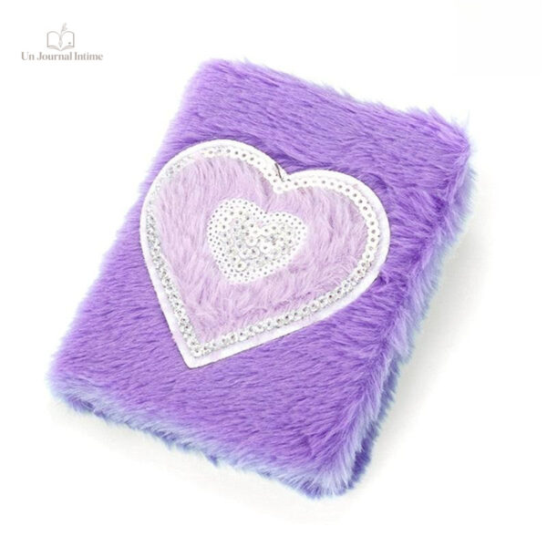 Carnet cosy avec finition en fourrure
