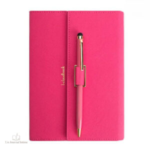 Journal intime fuchsia moderne en macaron