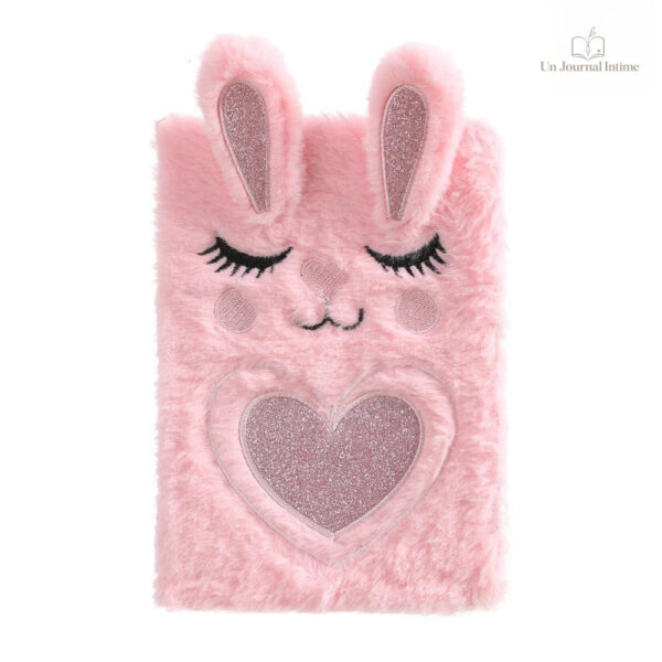 Joli journal intime avec motif de lapin pour enfants
