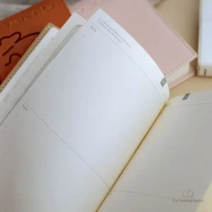 Carnet de notes au design charmant en couleur orange