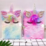 Journal créatif avec une belle illustration de licorne