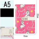 Carnet licorne enchanté avec code de confidentialité