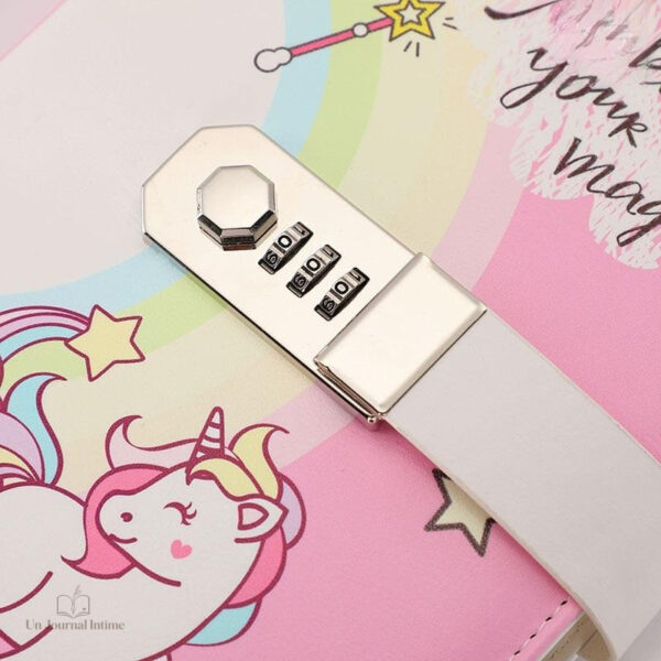Agenda licorne avec système de code