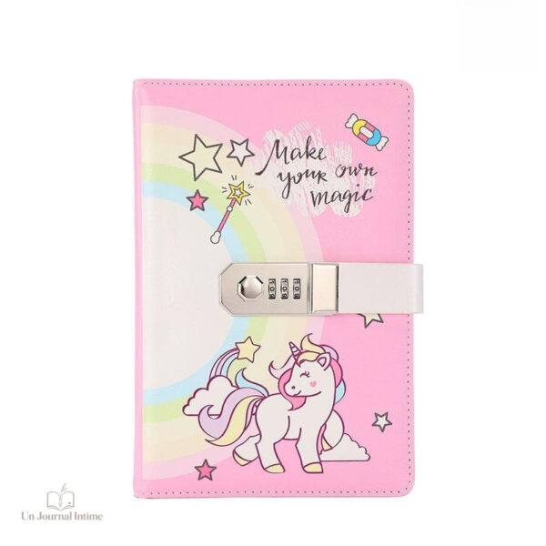 Journal fantastique licorne pour jeunes écrivains