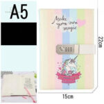 Journal personnel licorne à fermeture codée