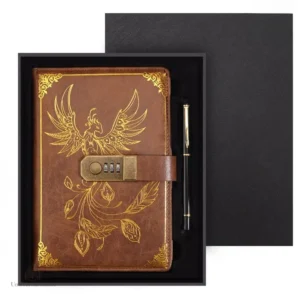 Journal intime phénix doré pour adultes