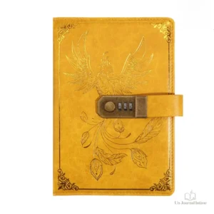 Carnet élégant avec un design de phénix doré
