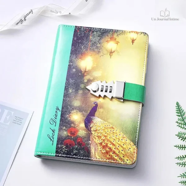 Journal secret avec fermeture codée et artistique