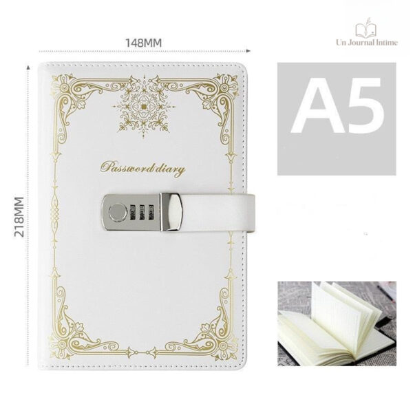 Design minimaliste pour un journal intime noir