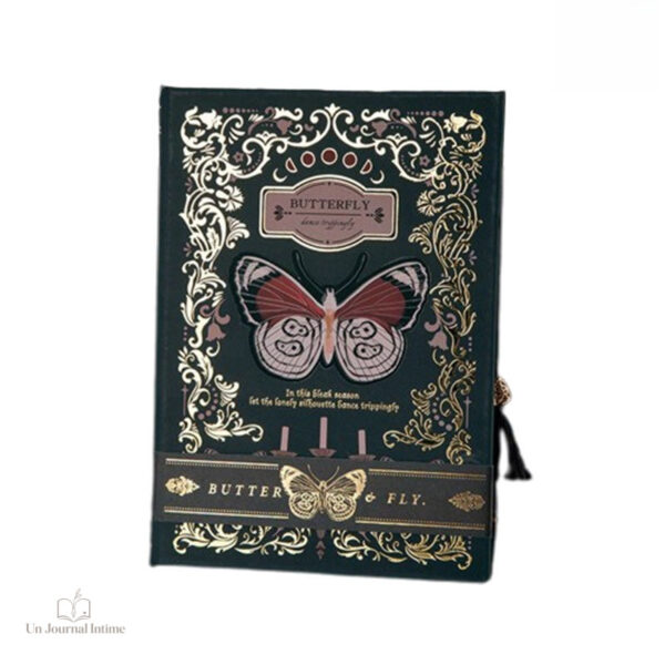 Journal intime avec design papillon élégant