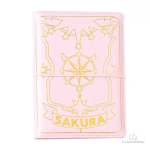 Journal intime fille sakura avec design floral élégant